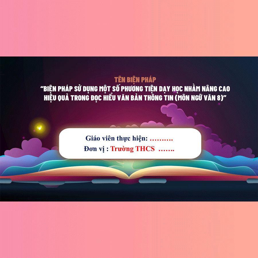 Powerpoint báo cáo biện pháp giáo viên giỏi