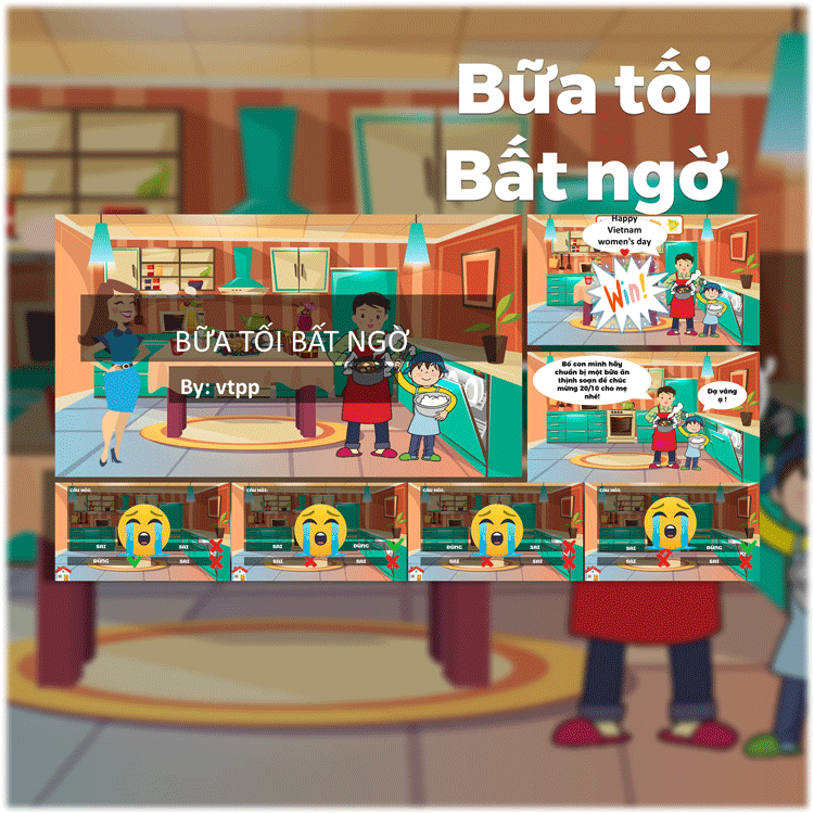 Powerpoint Game Bữa tối bất ngờ