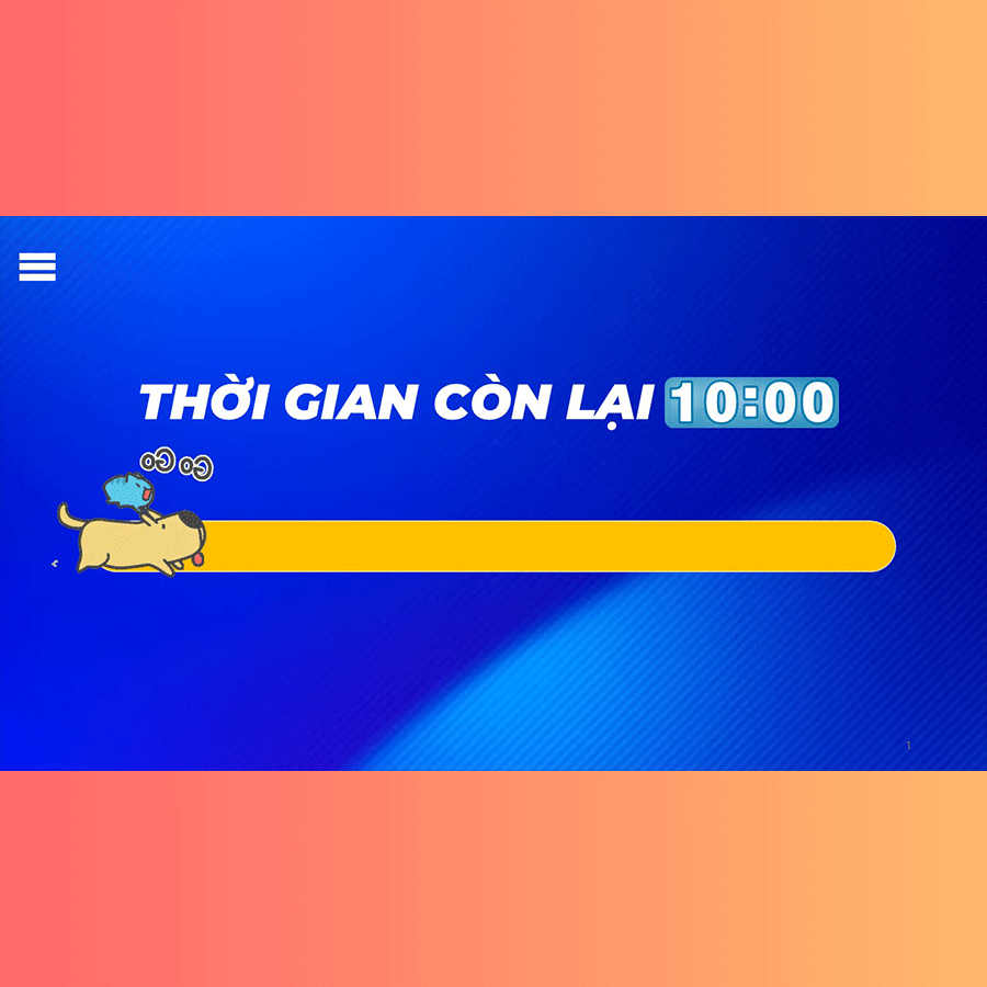Powerpoint đồng hồ - thanh đếm thời gian